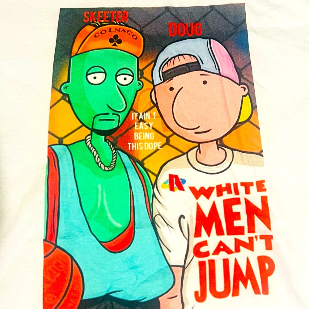 Doug/Skeeter “White Men can’t jump” movie Tshirt size small NWOT